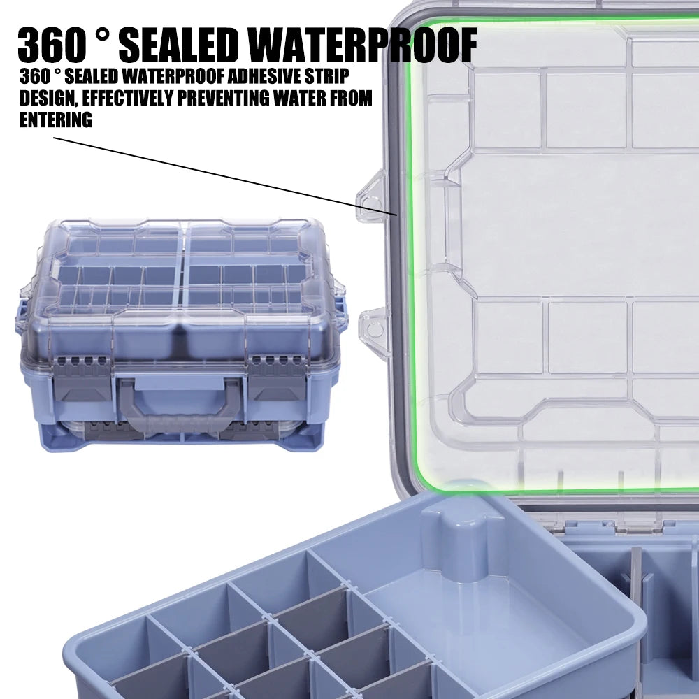Fishing Tackle Box Waterproof Large Capacity Storage