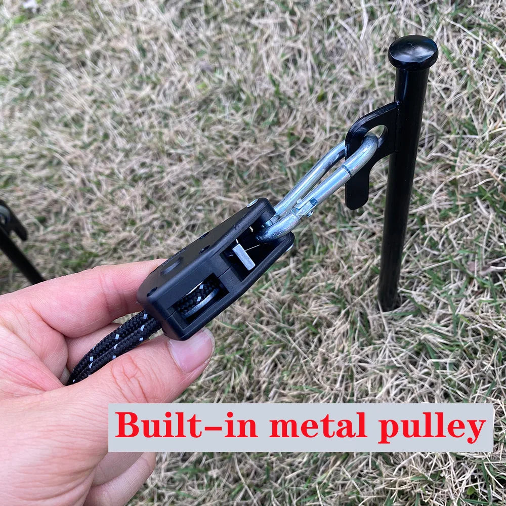 Adjustable Camping Rope Pulley – Secure Tent Setup