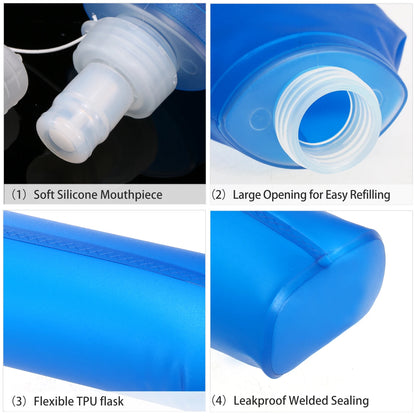 Folding Soft Water Bottle – 500ml Outdoor Sport Hydration