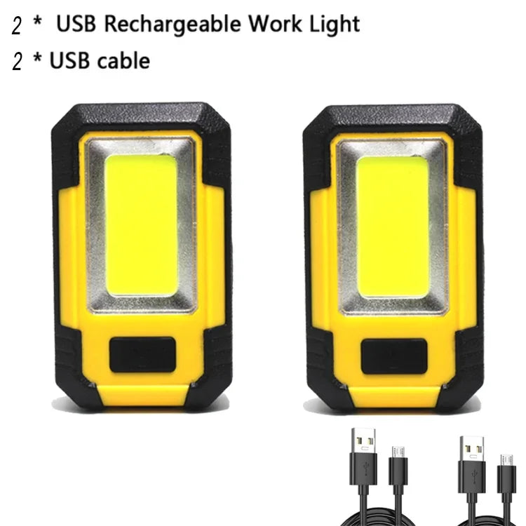 Rechargeable COB Work Light Magnetic Bright Lamp