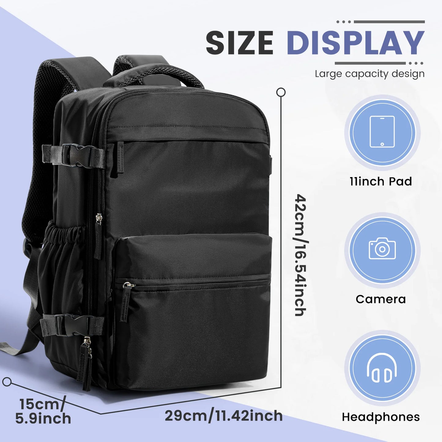Vacuum Compression Backpack Carry-On Save Space Travel