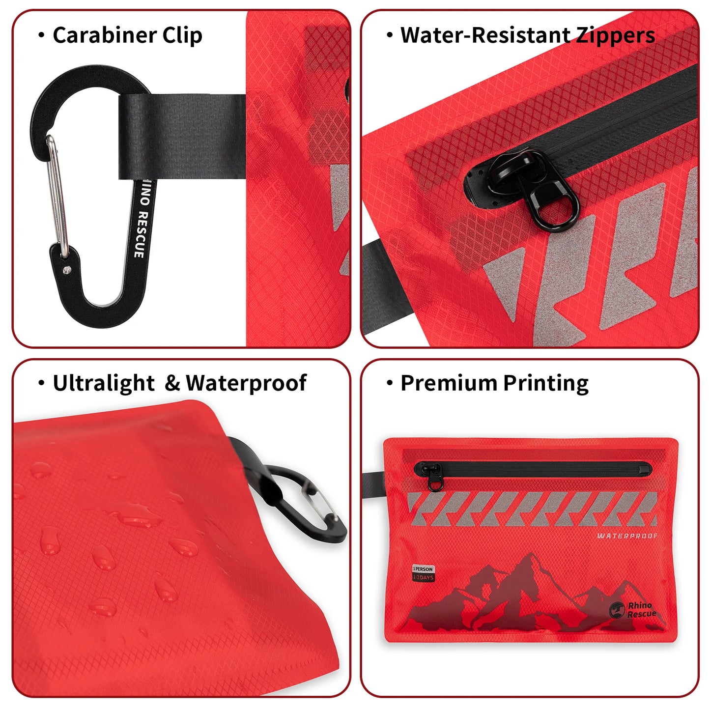 Small Waterproof First Aid Kit for Hiking Safety