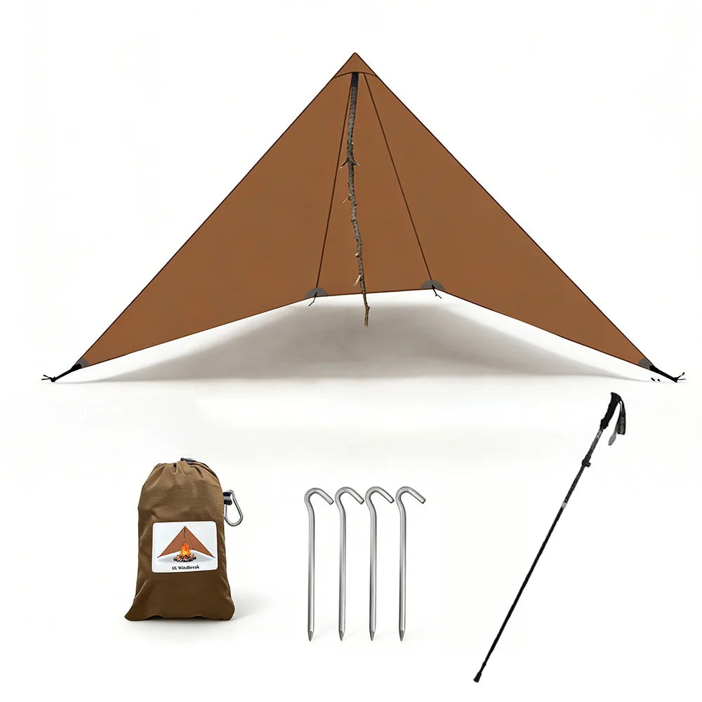 Ultralight Camping Stove Windscreen – Wind & Privacy Shield