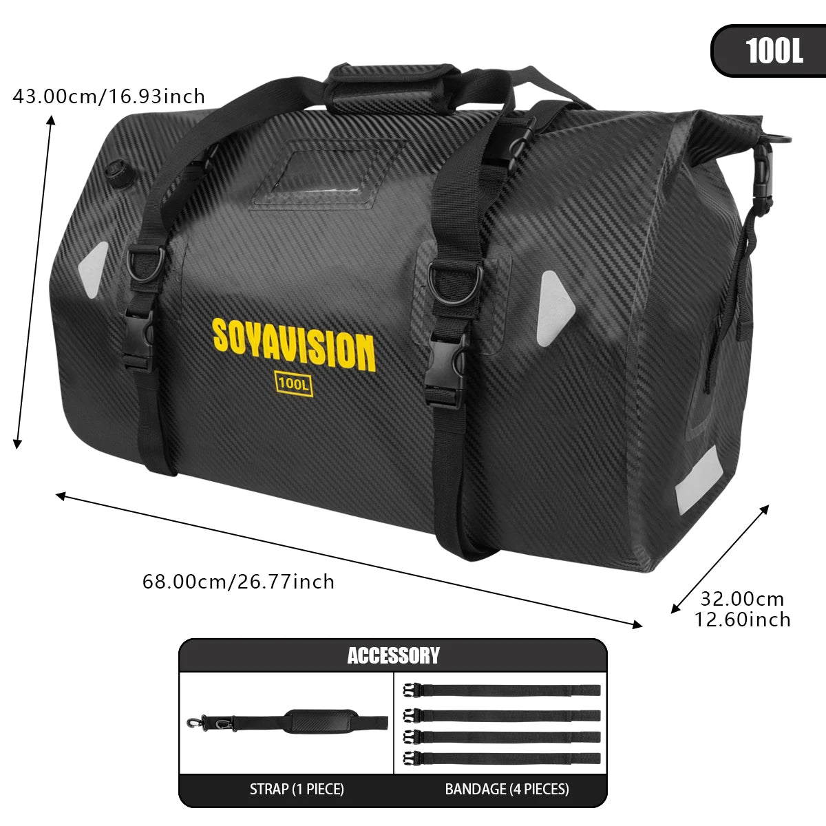 Waterproof Dry Bag for Motorcycle Travel Gear Protection
