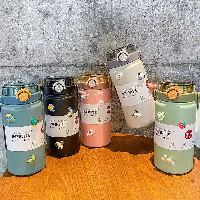 Stainless Steel Vacuum Thermos – Portable & Large Capacity