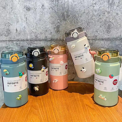Stainless Steel Vacuum Thermos – Portable & Large Capacity