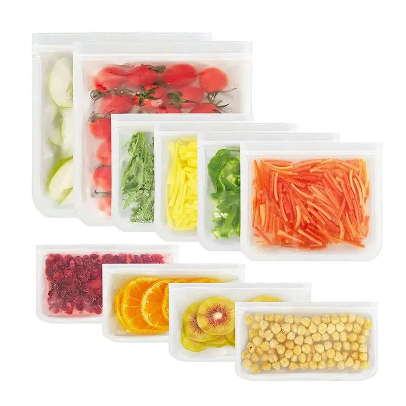 Reusable Silicone Food Storage Bags – Leakproof Fresh Keep