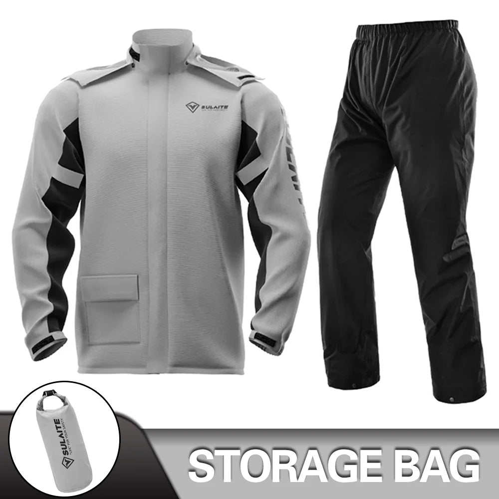 Waterproof Motorcycle Rain Suit for All-Weather Riding