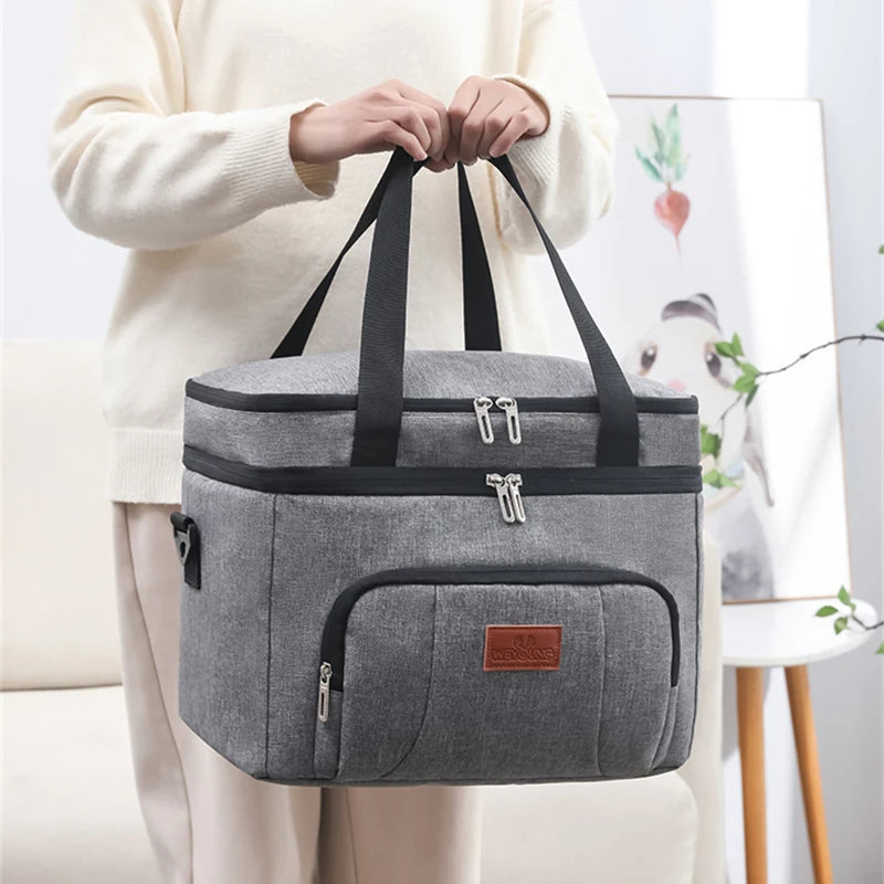 Insulated Lunch Bag Large Capacity Keeps Food Fresh