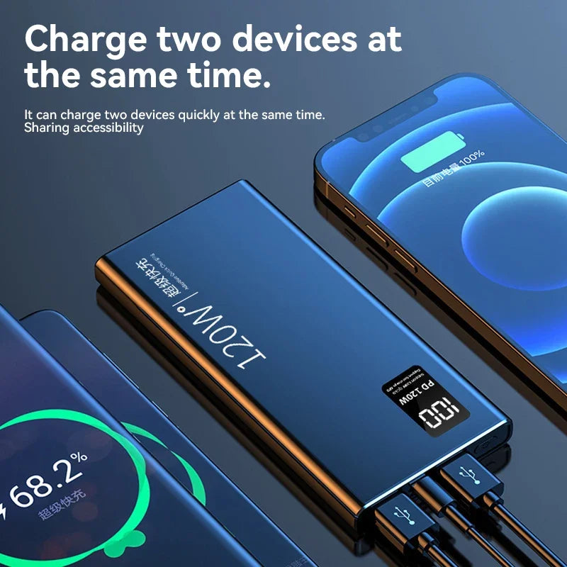 80000mAh Power Bank Fast Charging for Outdoor Use