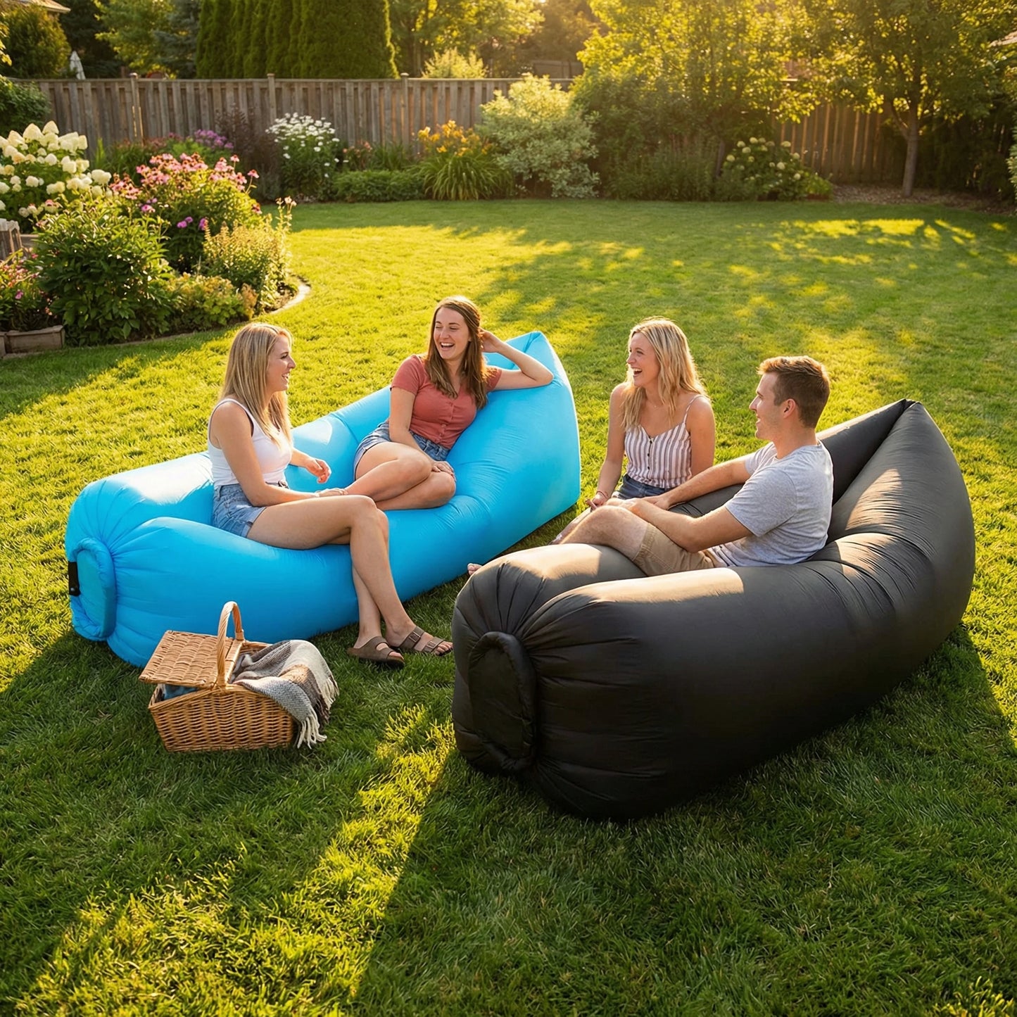 Inflatable Air Sofa – Portable Waterproof Lounger