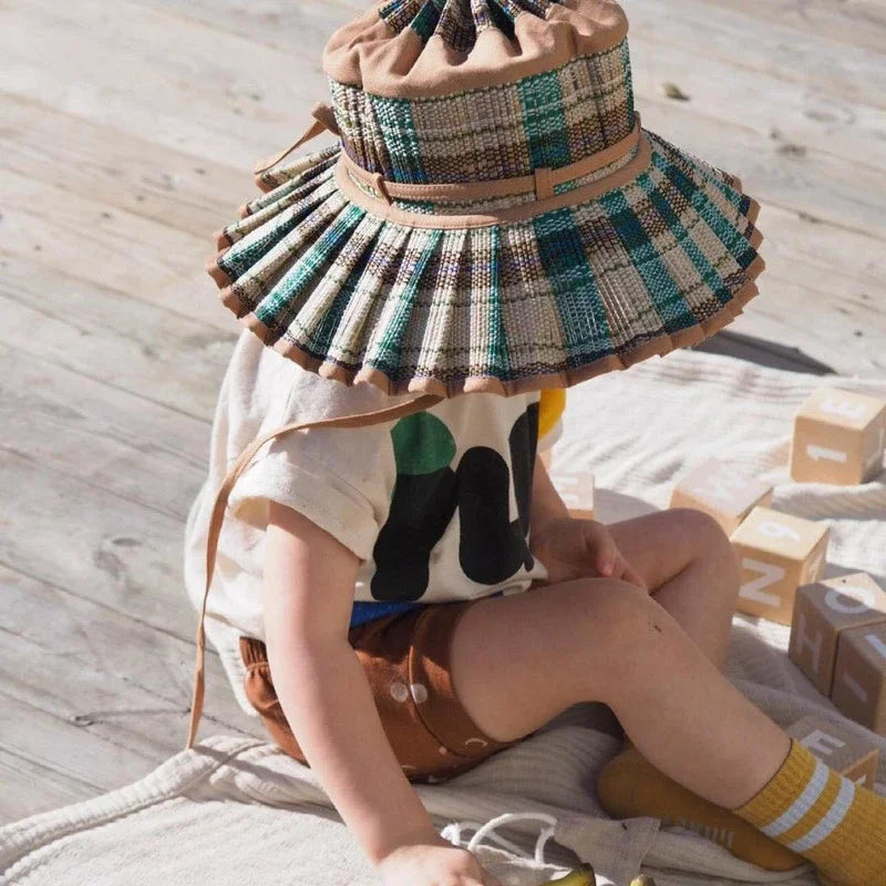 Foldable Straw Sun Hat for Kids & Adults – UV Protection