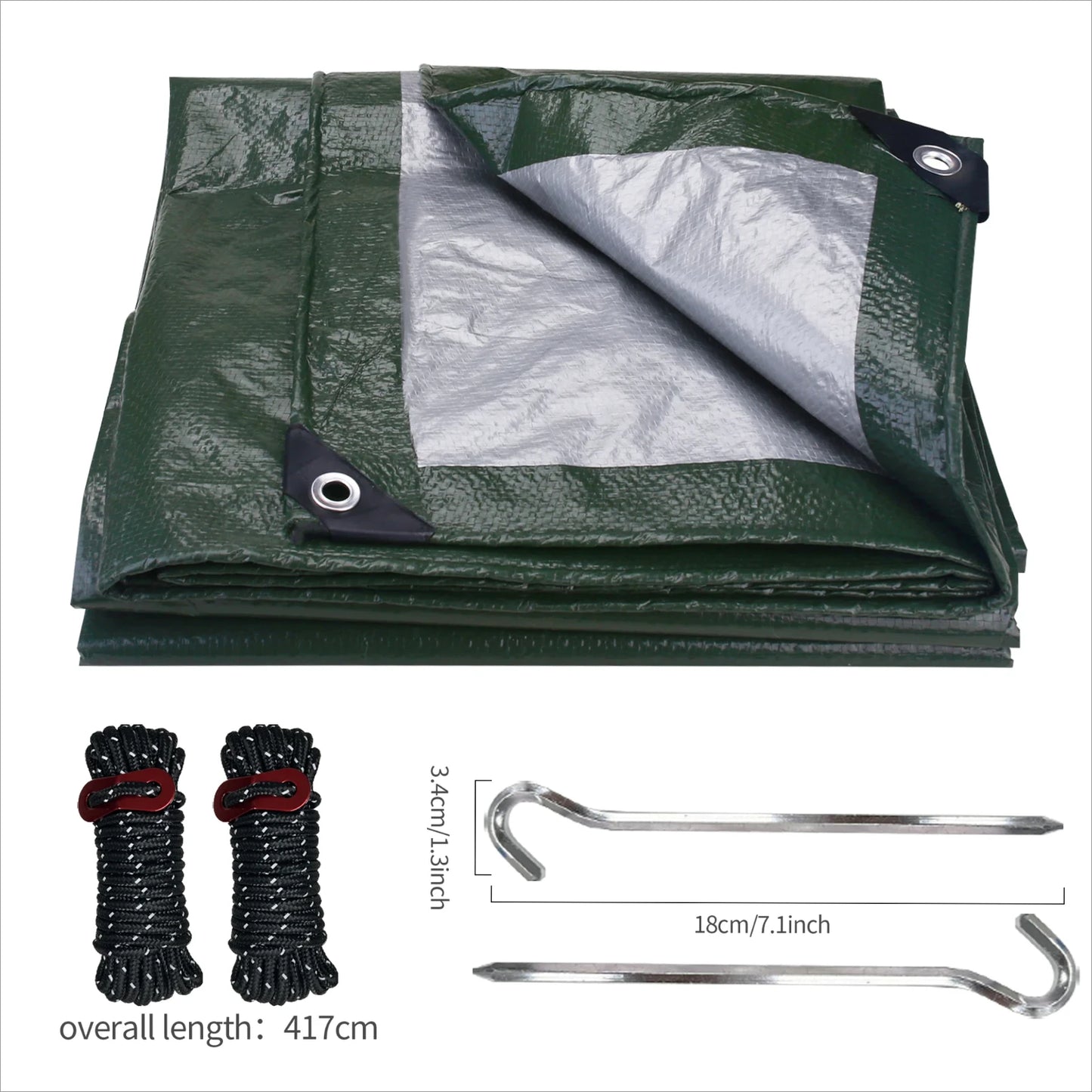 Waterproof Camping Tarp for All-Weather Shelter