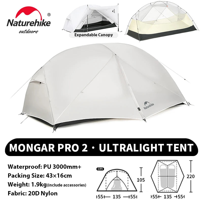 Ultralight Camping Tent 2 Person – Waterproof & Compact