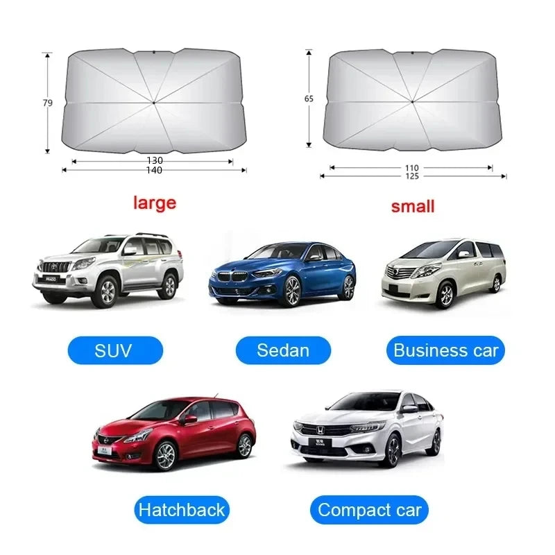 Car Sunshade Umbrella – Foldable Heat & UV Protection