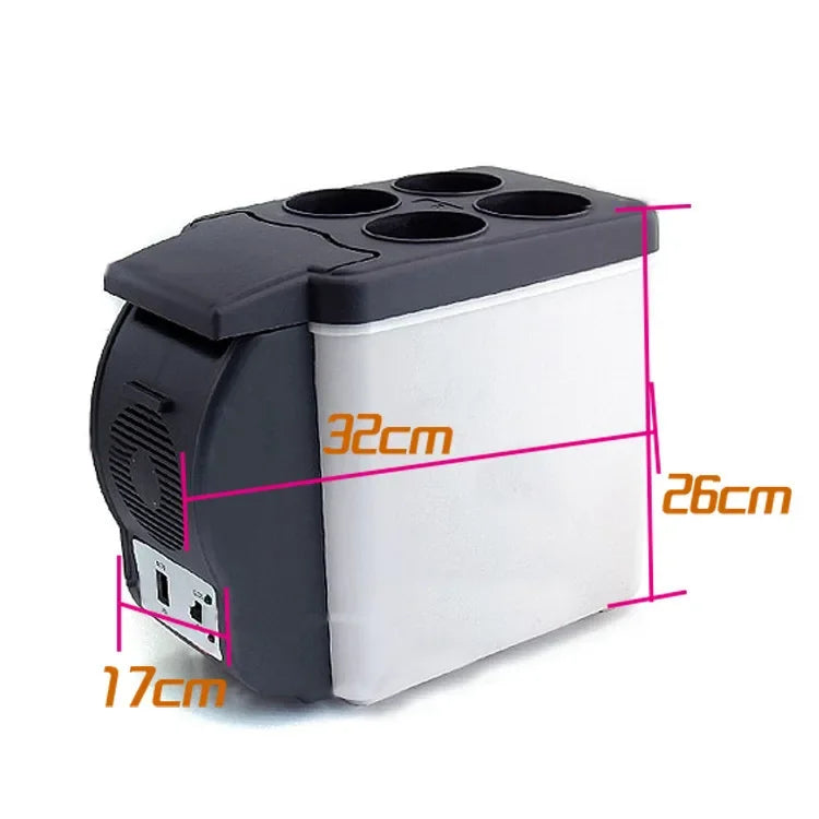 Portable Car Refrigerator Mini Fridge – Cool & Warm 6L