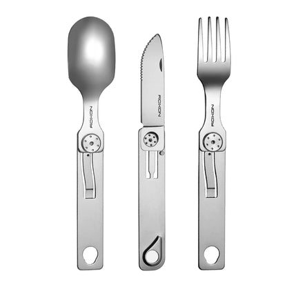 Camping Cutlery Set 3-in-1 – Compact Travel Utensils
