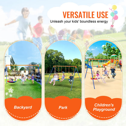 Backyard Swing Set - Safe Outdoor Fun for Kids