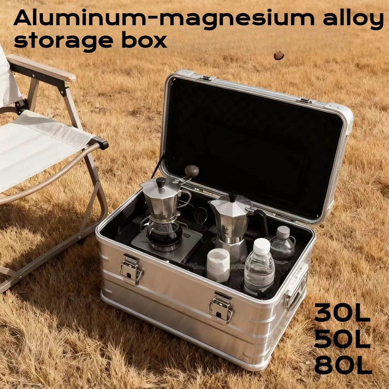 Aluminum Camping Storage Box for Secure Gear Organization
