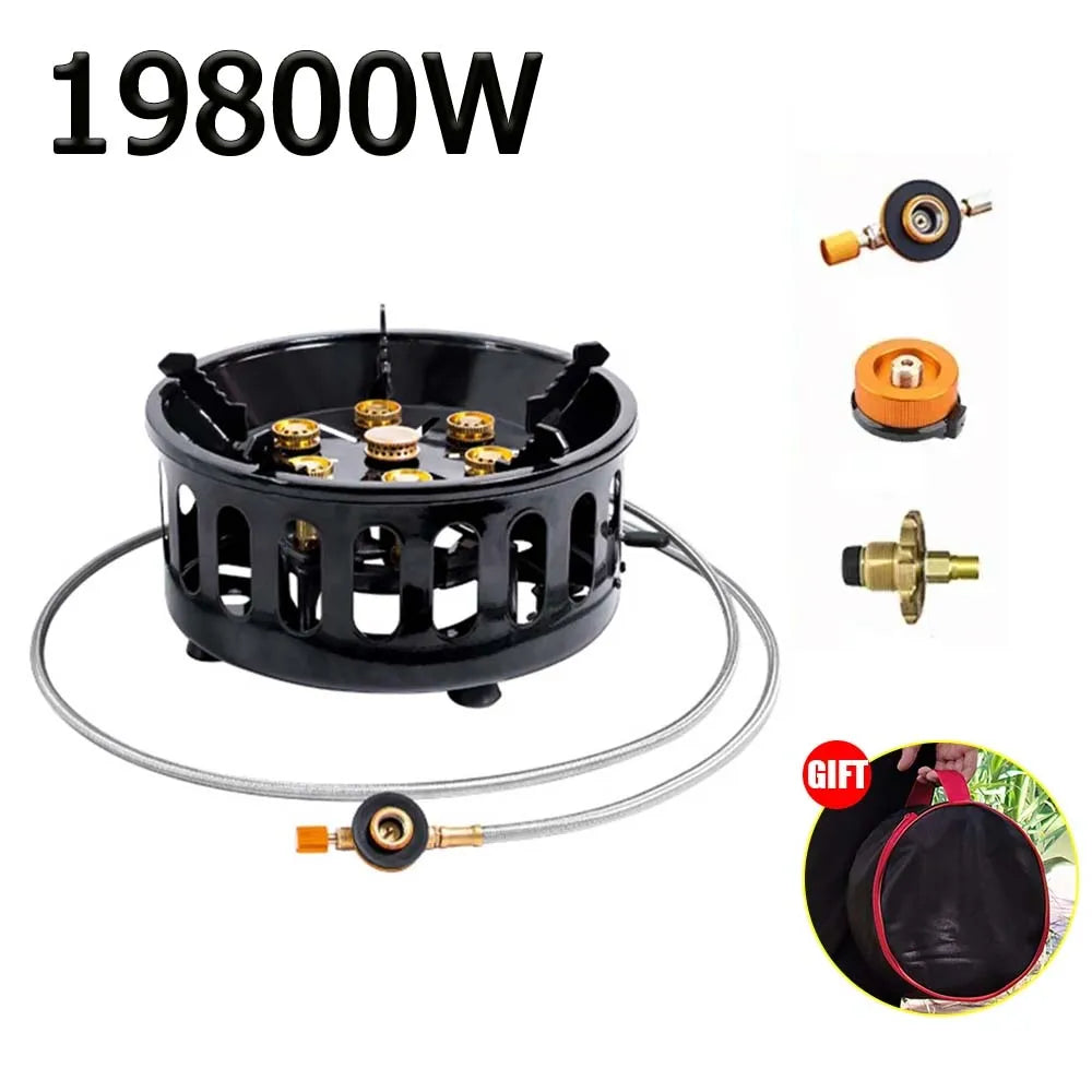 19800W Camping Stove – High-Power Portable Gas Burner