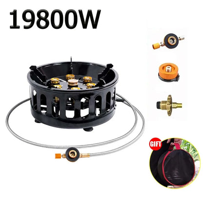 19800W Camping Stove – High-Power Portable Gas Burner