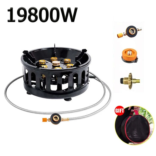 19800W Camping Stove – High-Power Portable Gas Burner