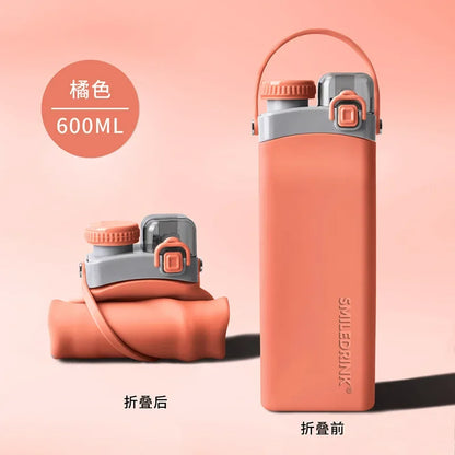 600ml Collapsible Water Bottle – Safe & Portable for Outdoors