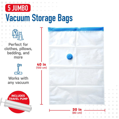 Vacuum Storage Bags Set Save Space Travel Packing