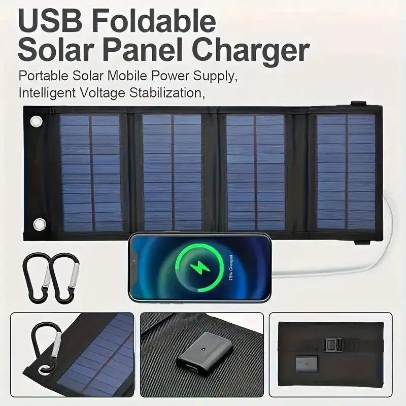 Portable Foldable Solar Panel for Fast Outdoor Charging