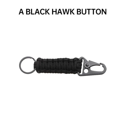 Paracord Survival Keychain Bracelet for Outdoor Emergencies