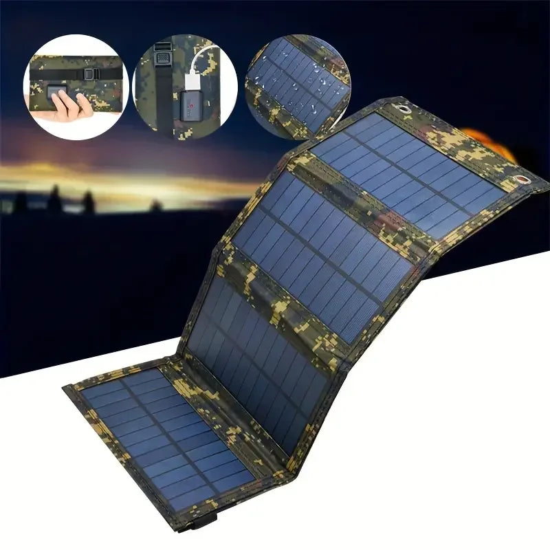 Portable Foldable Solar Panel for Fast Outdoor Charging