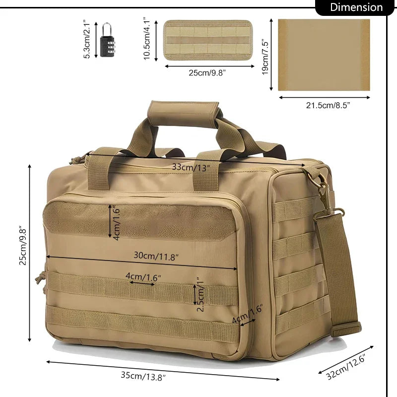 Tactical Range Bag with Molle System & Smart Storage