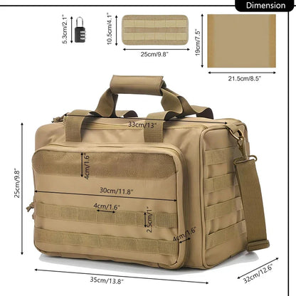 Tactical Range Bag with Molle System & Smart Storage