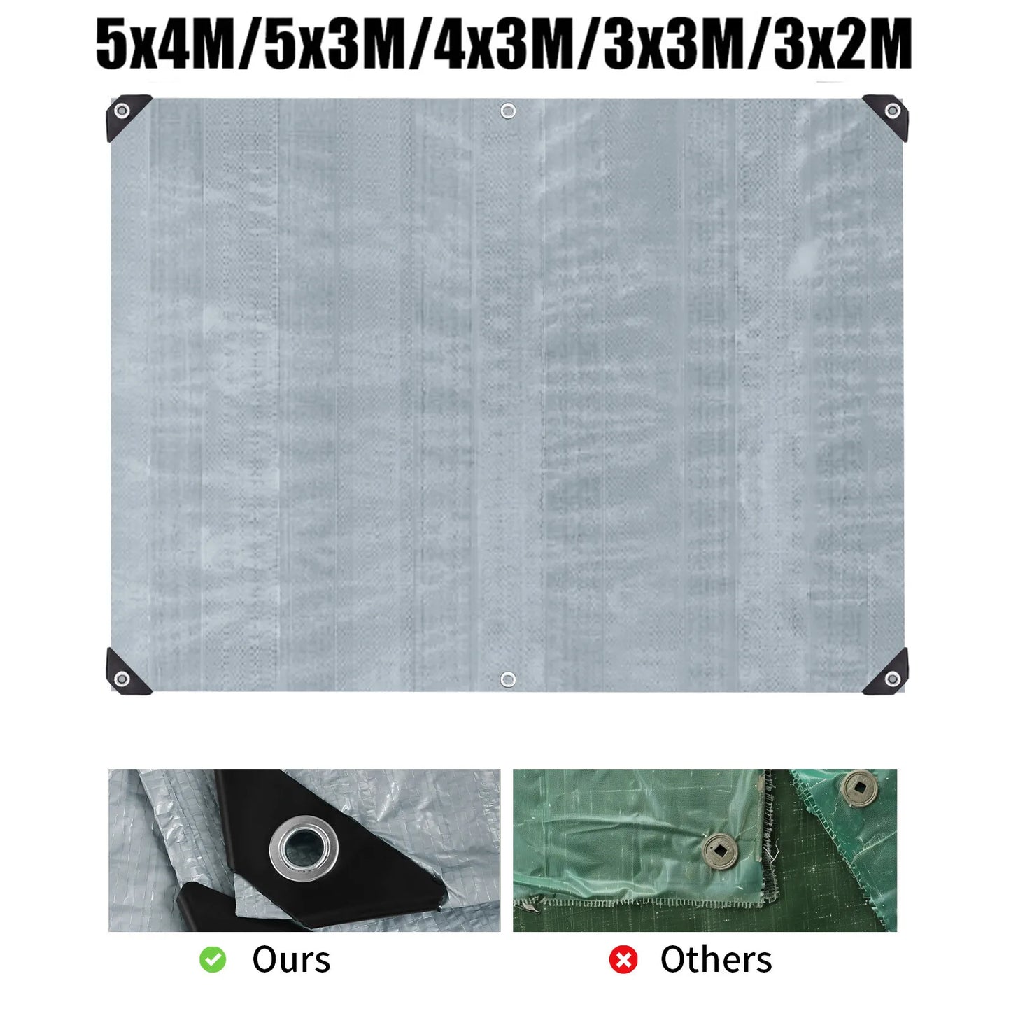 Waterproof Camping Tarp for All-Weather Shelter
