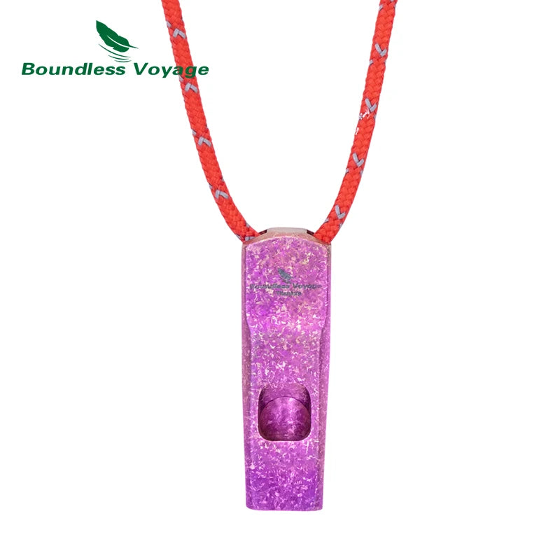 Titanium Survival Whistle – 120dB Emergency Safety Tool