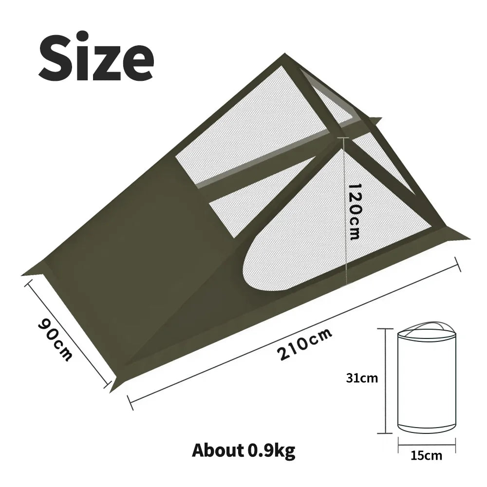 Airy Mesh 1-Person Tent – Ultralight & Quick Setup