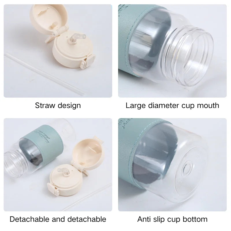 500ml Kids Water Bottle – Leakproof Straw Design