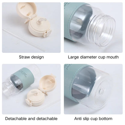 500ml Kids Water Bottle – Leakproof Straw Design