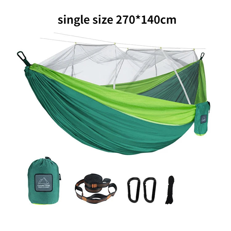 Camping Hammock with Mosquito Net – Portable & Breathable