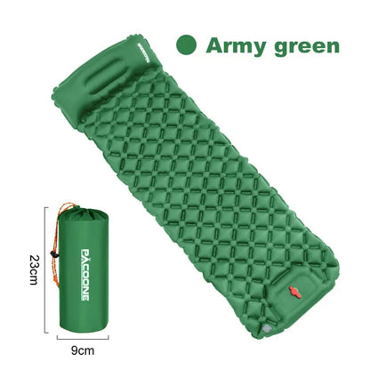 Ultralight Inflatable Sleeping Pad with Built-In Pump