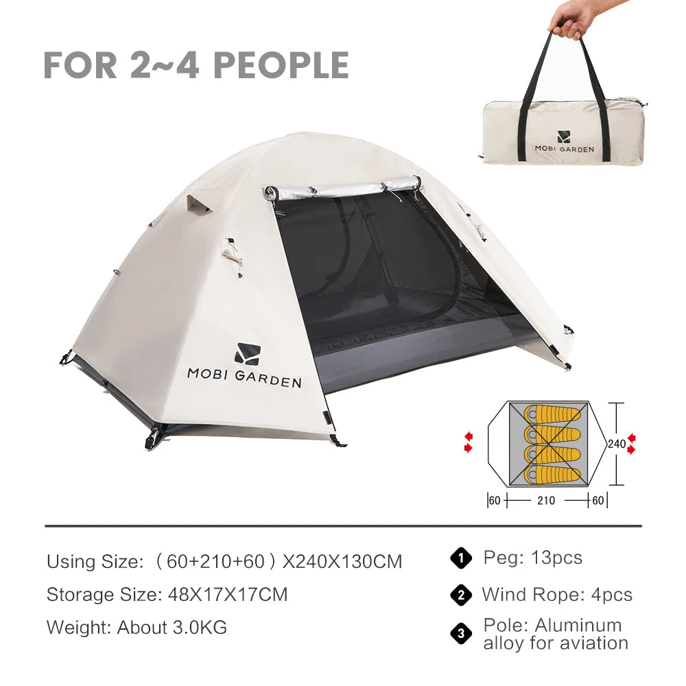 Camping Backpacking Tent Waterproof Easy Setup Shelter
