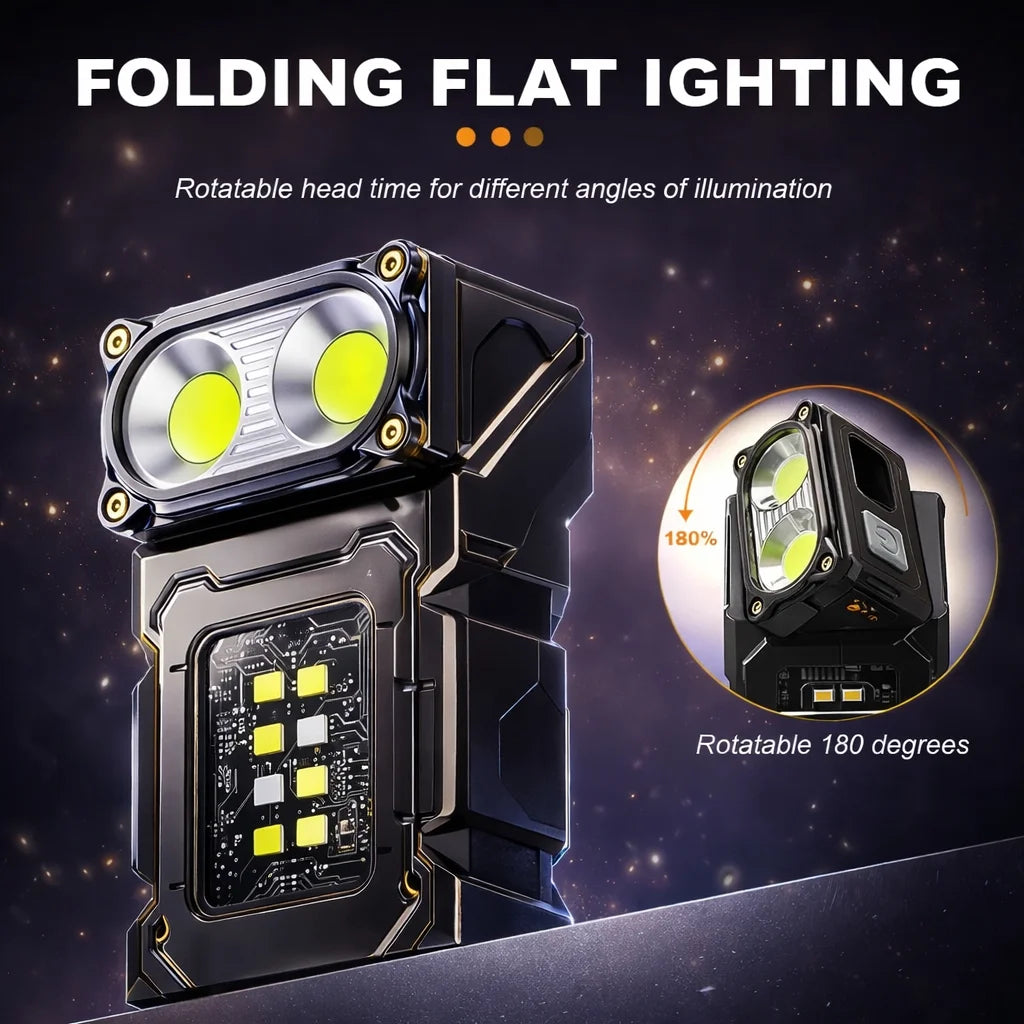 Magnetic USB Rechargeable Work Light for Camping & Repairs