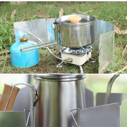 Camping Stove Windscreen – Foldable Wind Protection