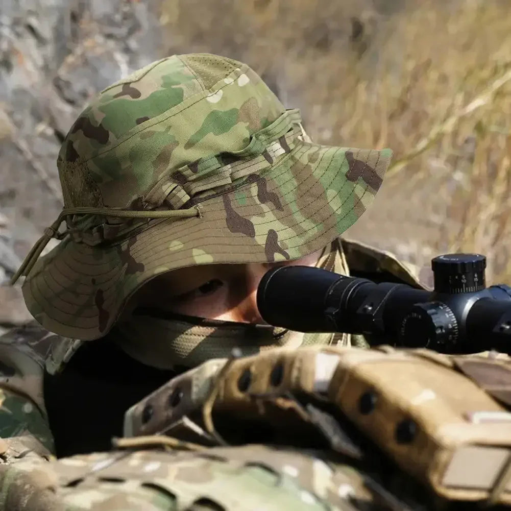 Tactical Boonie Hat Wide Brim Sun Protection