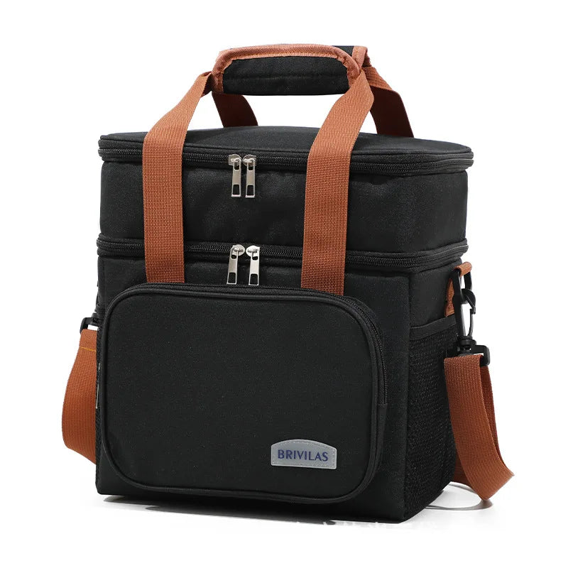 Insulated Collapsible Lunch Box – Leakproof Travel Cooler Bag