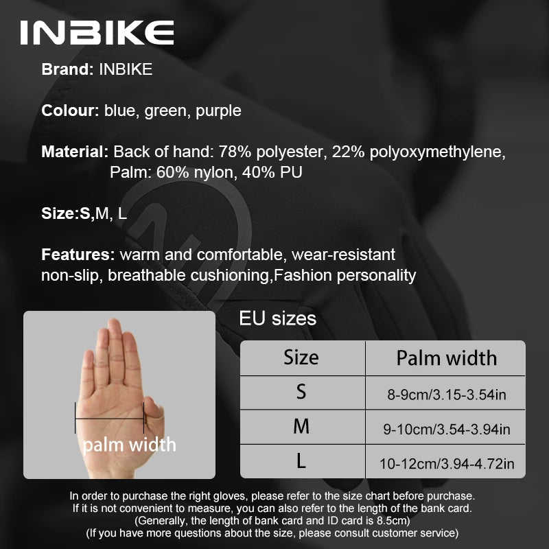 Cycling Gloves Gel Padded for Warm Grip & Protection