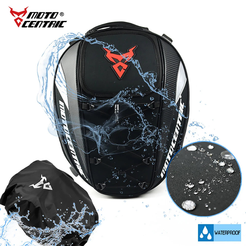 Waterproof Motorcycle Tail Bag with Helmet Storage