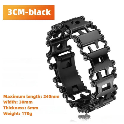 Multitool Bracelet with 21 Functions for Outdoor Survival