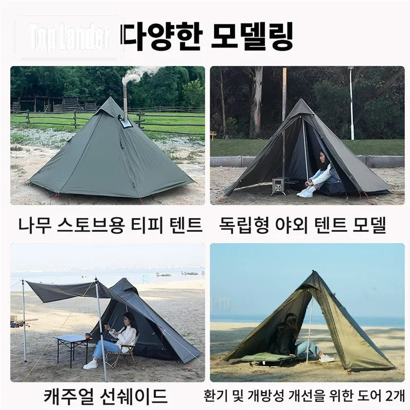 Hot Tent with Stove Jack Ultralight 1 Person Shelter