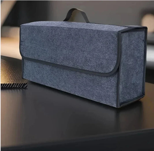Car Trunk Organizer Felt Box – Anti-Slip Large Storage